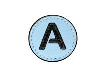 Load image into Gallery viewer, &quot;A&quot; letter leather pin