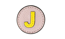 Load image into Gallery viewer, &quot;J&quot; letter leather pin