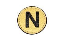 Load image into Gallery viewer, &quot;N&quot; letter leather pin