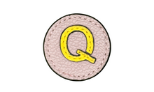 Load image into Gallery viewer, &quot;Q&quot; letter leather pin