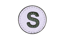 Load image into Gallery viewer, &quot;S&quot; letter leather pin