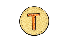 Load image into Gallery viewer, &quot;T&quot; letter leather pin