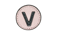 Load image into Gallery viewer, &quot;V&quot; letter leather pin