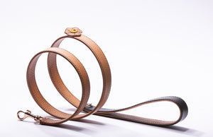 Signature Dog Leash - Brown Leather