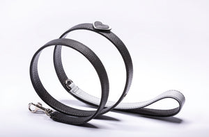 Signature Dog Leash - Black Leather