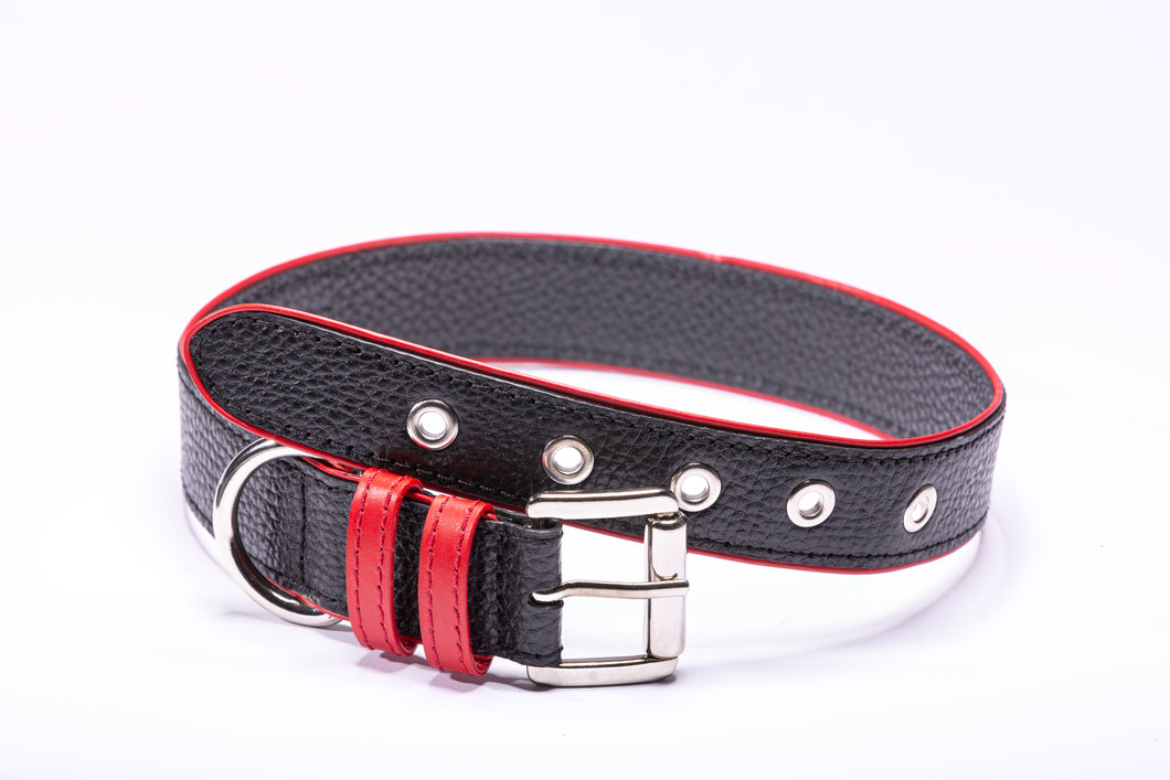 Signature dog collar - Black Leather